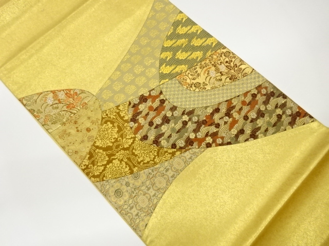 JAPANESE FUKURO OBI / WOVEN FLOWER ARABESQUE